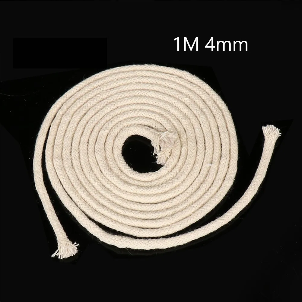 1Meter Alcohol  Rope Cotton  Round Cotton Kerosene Oil Lamp  Glass Oil Lamps Torch  Wine Bottle Wicks Accessories