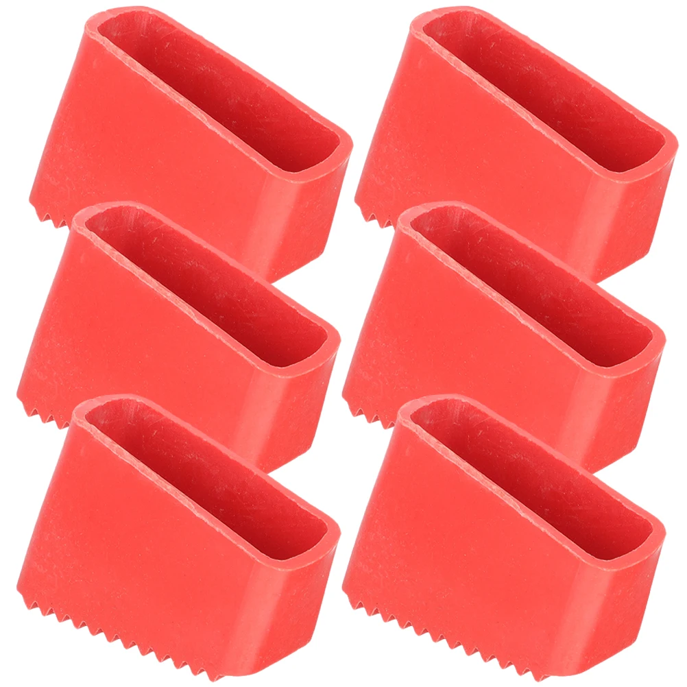 6 Pcs Ladder Mat Foot Step Ladders Leg Protector Cover Rubber Feet Pads for Non-slip