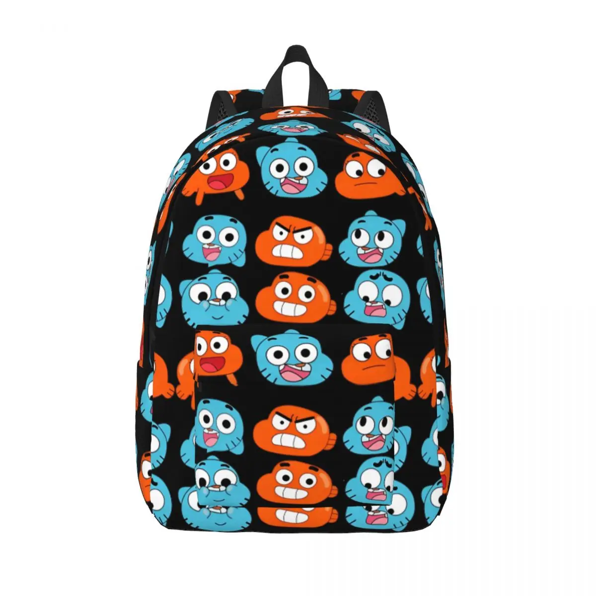 Gum Ball Darwin Faces Features Backpack Middle High College School Student Bookbag Men Women Daypack Travel