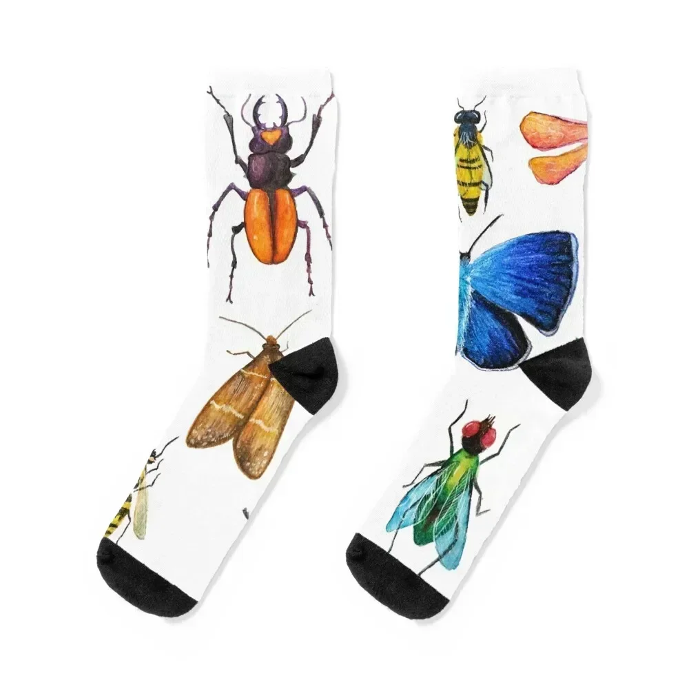 

Entomology (white) Socks cycling man short anti-slip Socks Woman Men's kids tennis cotton Men Socks Women's