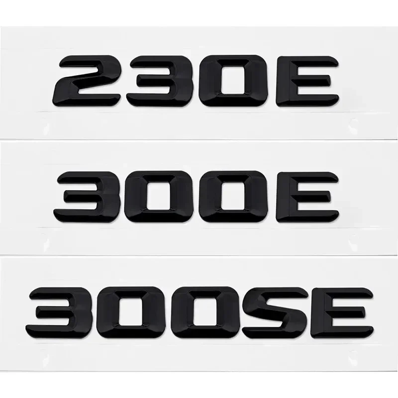 3D ABS Car Styling Rear Letter Logo Emblem Sticker Nameplate Decals For Mercedes Benz 230E 300E 300SE  Accessories