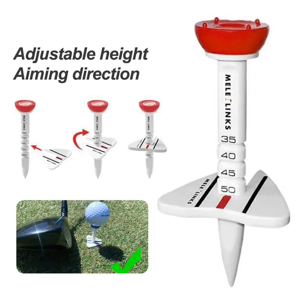 4Pcs Golf Tees with Upgraded Premium Big Head Unbreakable Height Adjustable Portable Golf Tees Accessories 골프티