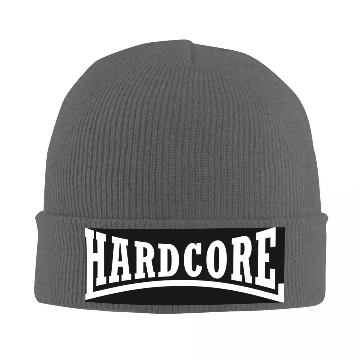 

Hardcore Warm Knitted Cap Fashion Bonnet Hat Autumn Winter Outdoor Beanies Hats for Unisex Adult