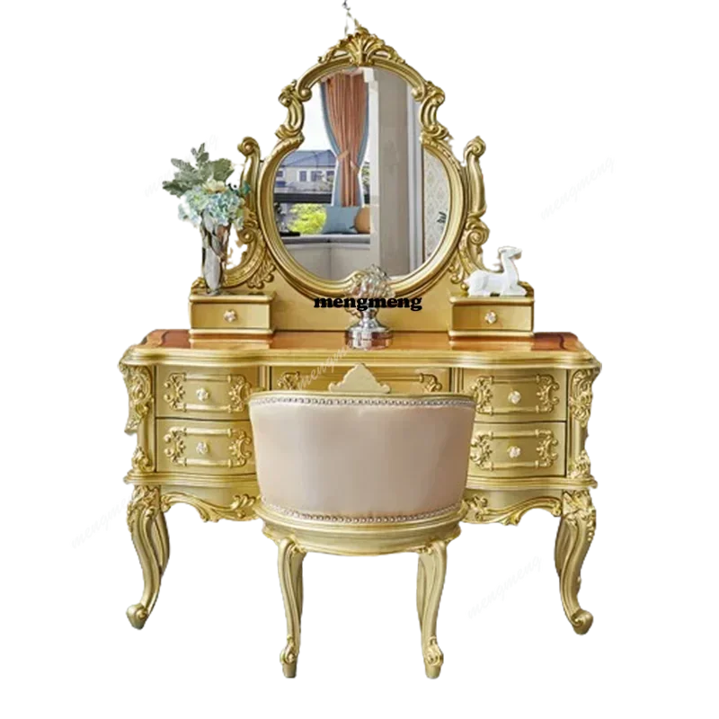 

Nordic Women Stool Dresser Eithe Drawers Bedroom Modern Storage Dressing Table Mirror Living Room Comoda Pra Quarto Furniture