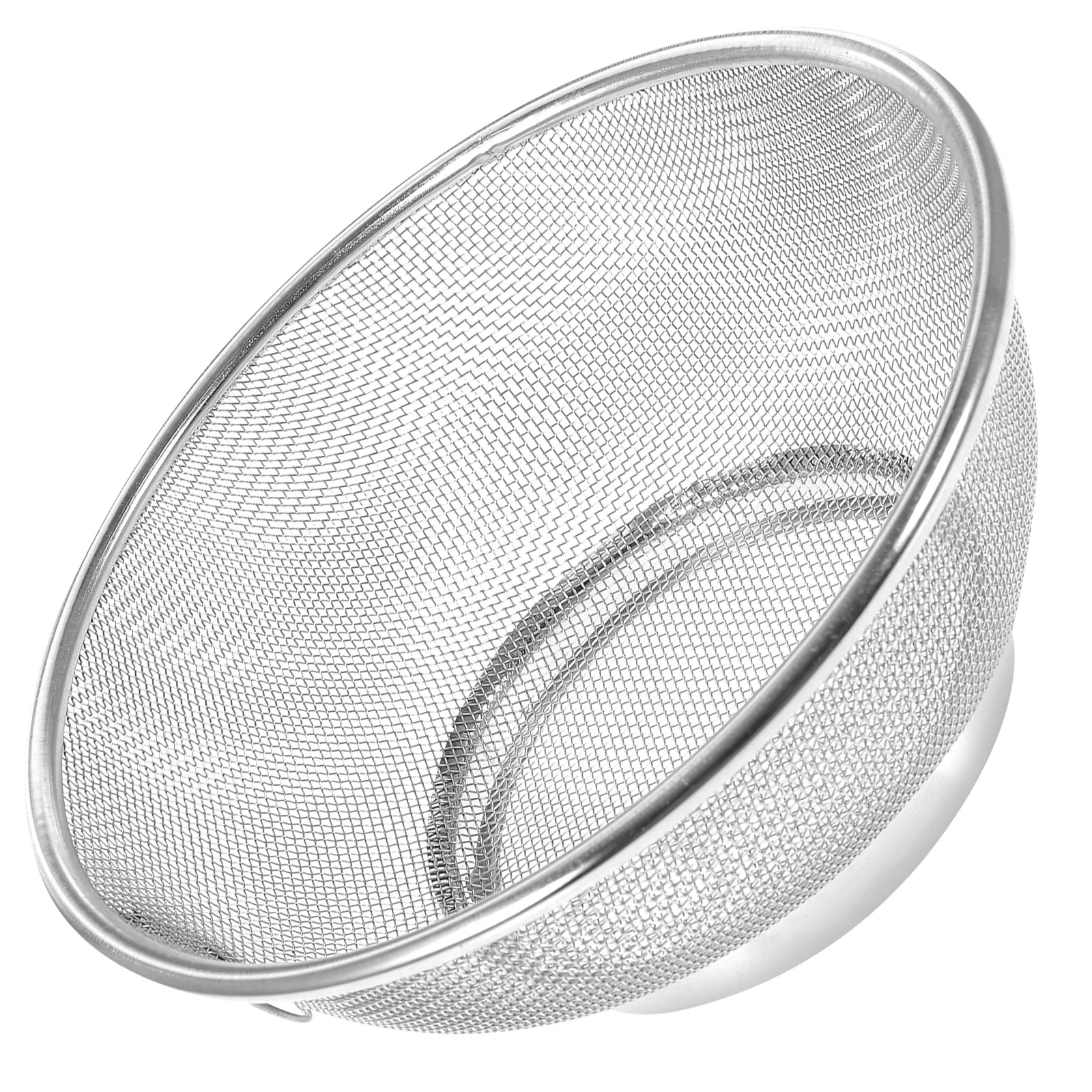 

Stainless Steel Mesh Colander Strainer Basket Fine Mesh Rice Washer Drainer Kitchen Fruit Vegetable Drain