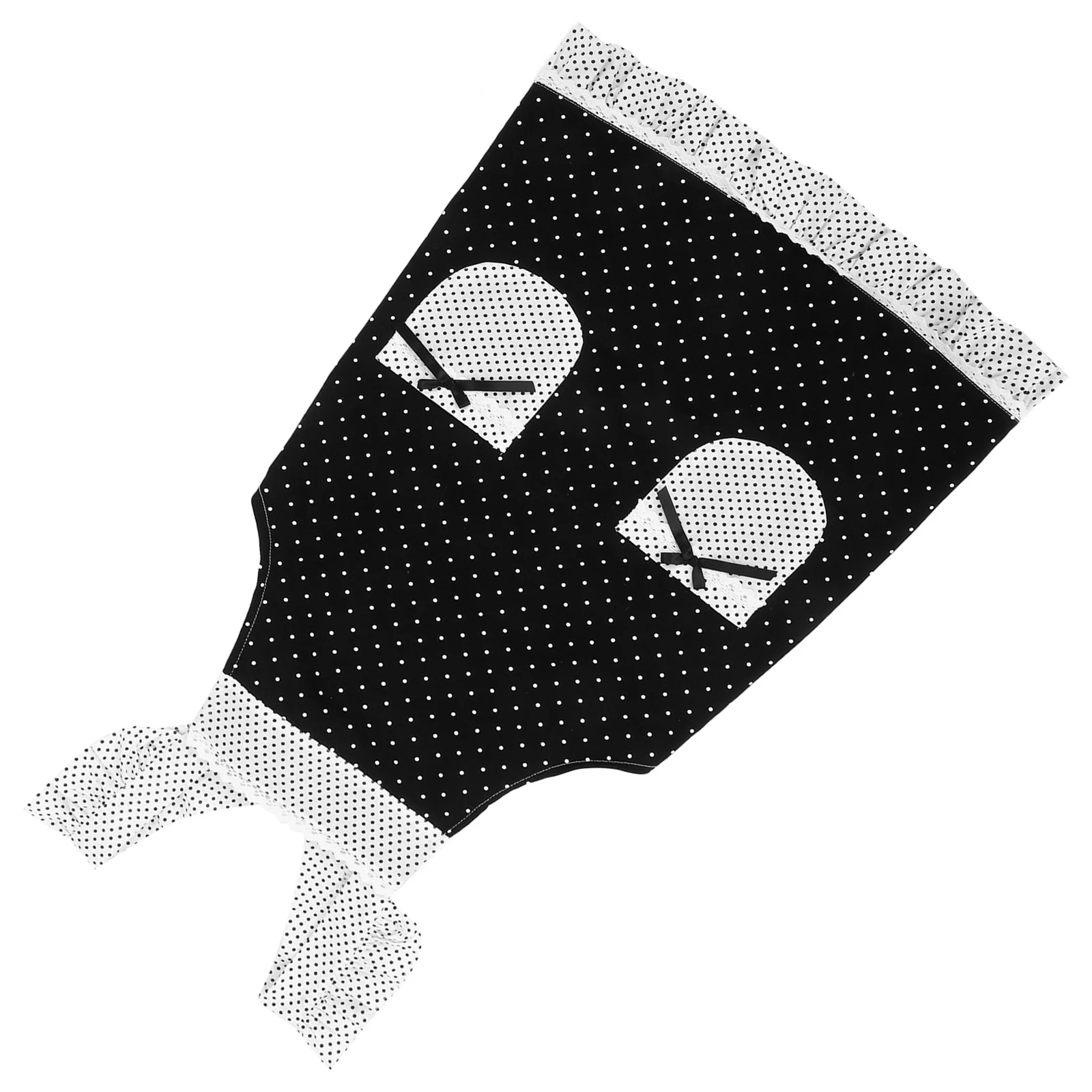 

Lace Polka Dot Apron Vintage Retro Ruffle Stylish Cooking Waitressing Maid Aprons for Women Kitchen Oil Stain Resistant