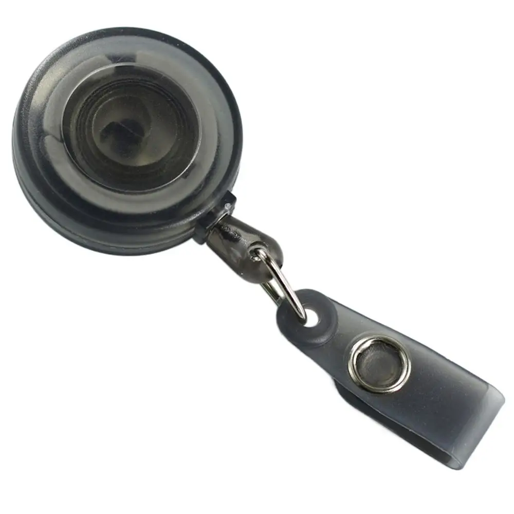 Belt Clip Retractable Badge Reel Key Ring Anti-Lost ID Card Holder Keychain Chest Card Easy-to-pull Buckle Office Suppliers