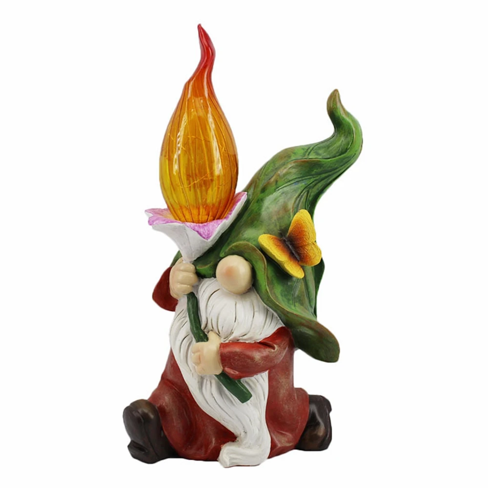 

Outdoor Garden Dwarf statue Decoration Dwarf elf Solar Garden lawn decoration Dwarf Decoration Lamp Waterproof Solar Lights