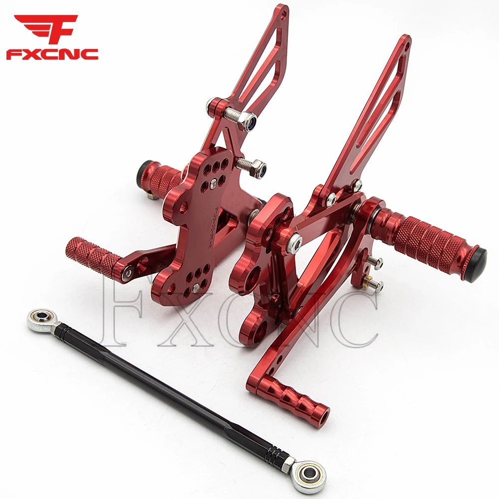 Para KAWASAKI Ninja 600 ZX6R ZX636 1999-2002 reposapiés trasero de motocicleta estribo CNC Pedal de aleación de aluminio juego trasero