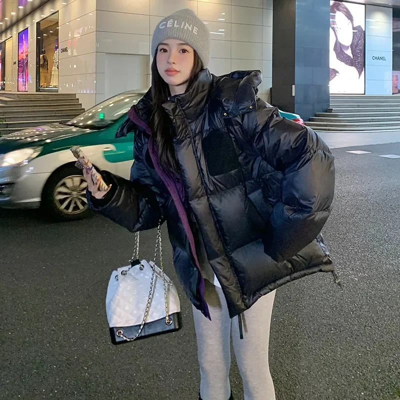 

Women's Cotton Coat Quilted Hoodie Jacket Short Padded Lady Parka Drawstring Down Great Demi-season Discount Winter Clothes 2025