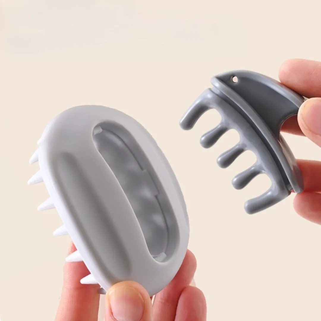 Cepillo de champú 2 en 1, peine para masaje del cuero cabelludo, peine para lavado de cabello, uso seco y húmedo, cepillo de ducha para masaje corporal, herramienta de peluquería