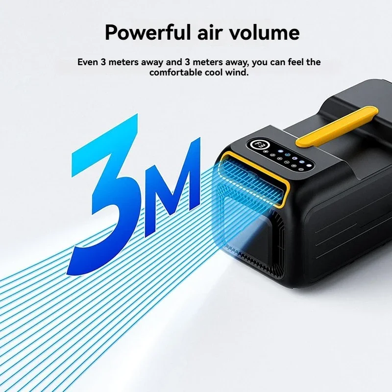 เครื่องปรับอากาศแบบพกพาออลอินวัน ระบบทำความเย็นเดี่ยว พร้อมคอมเพรสเซอร์ สำหรับใช้ในบ้าน นอกบ้าน แคมป์ปิ้ง ห้องครัว และพื้นที่ส่วนตัว