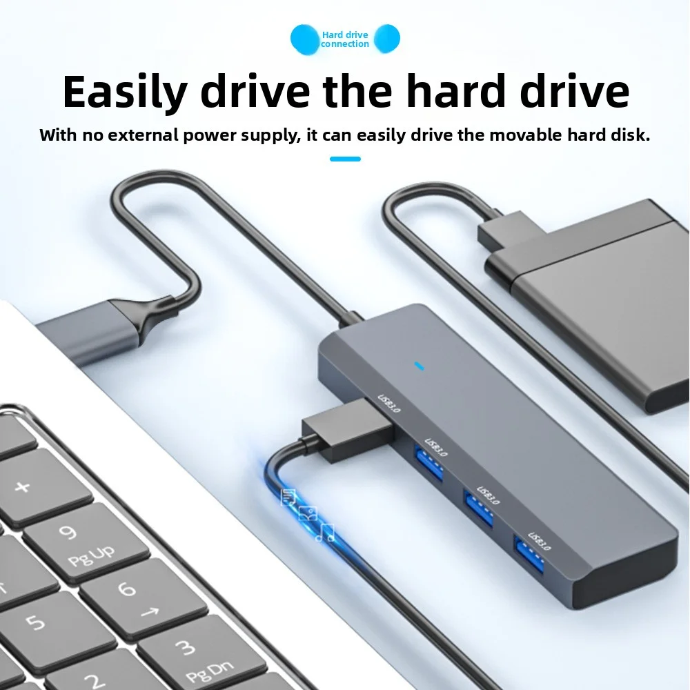 High-speed USB 3,0 Hub Multi USB Splitter 4-port Mehrere Expander Adapter Computer Zubehör Für Laptop PC