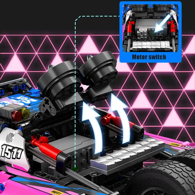 ผู้เชี่ยวชาญด้านเทคนิครถสปอร์ตออฟโรดรุ่นบล็อกตัวต่อเมืองเครื่องกลซุปเปอร์เรซซิ่งรถอิฐโมคของเล่นสำหรับของขวัญเด็ก