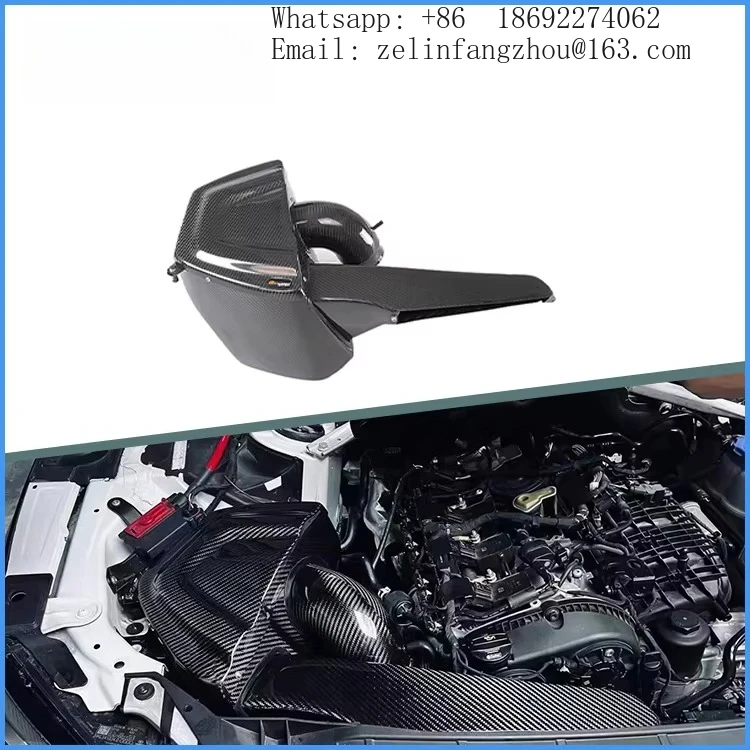 Real Car Data Development 100% Dry Carbon Fiber Cold Air Intake System For Audi A4 A5 B9 2.0T Airspeed Brand