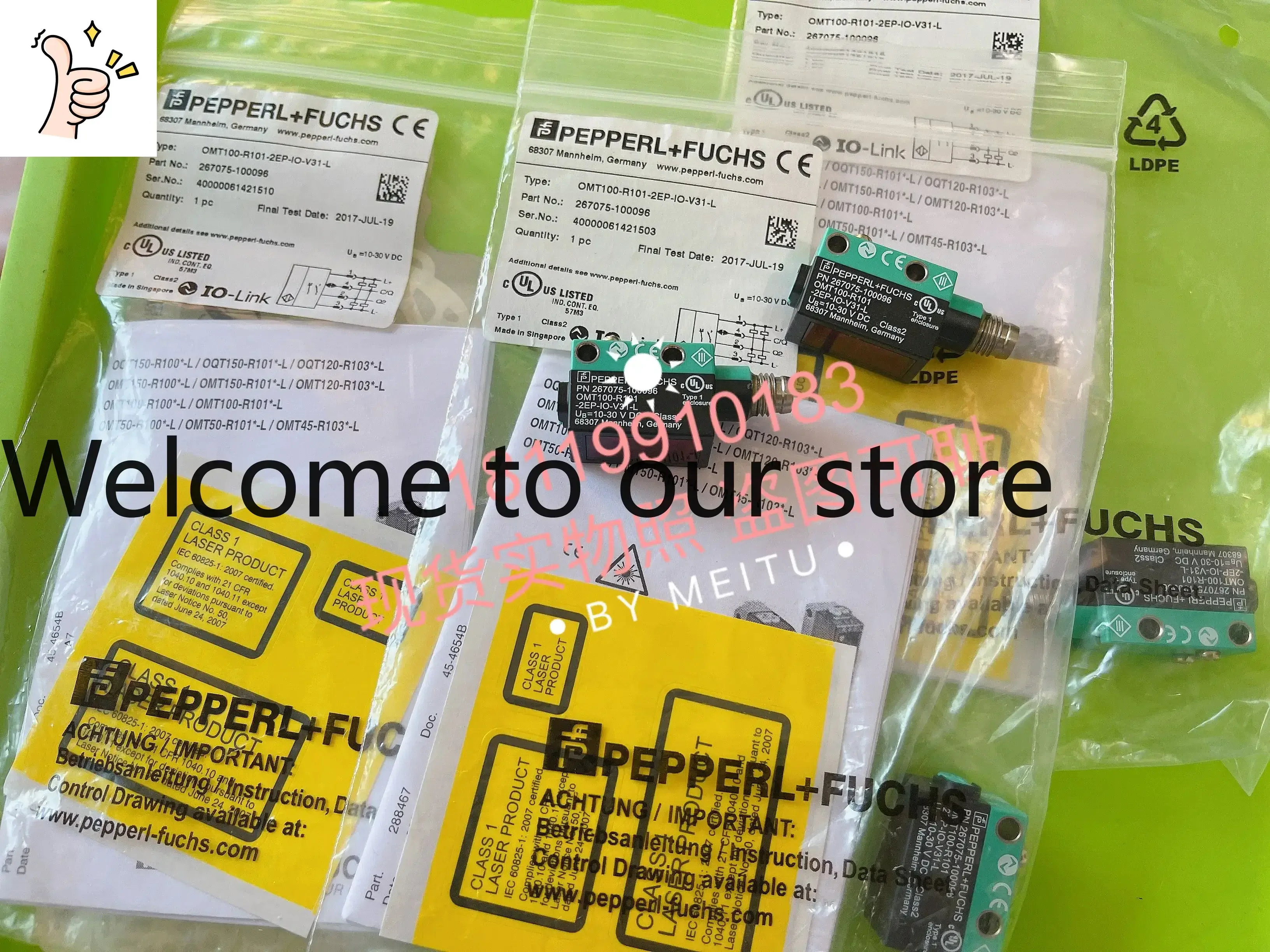 2026 Beijiafu P+F Laser Sensor OMT100-R101-2EP-IO-V31-L 267075-100096