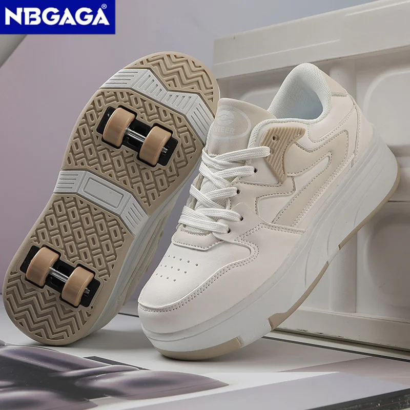 Ultra-Light Detachable Teenagers Roller Skates With Four Wheels Children's Walking Shoes Outdoor Sports Shoes Girls Boys Gifts