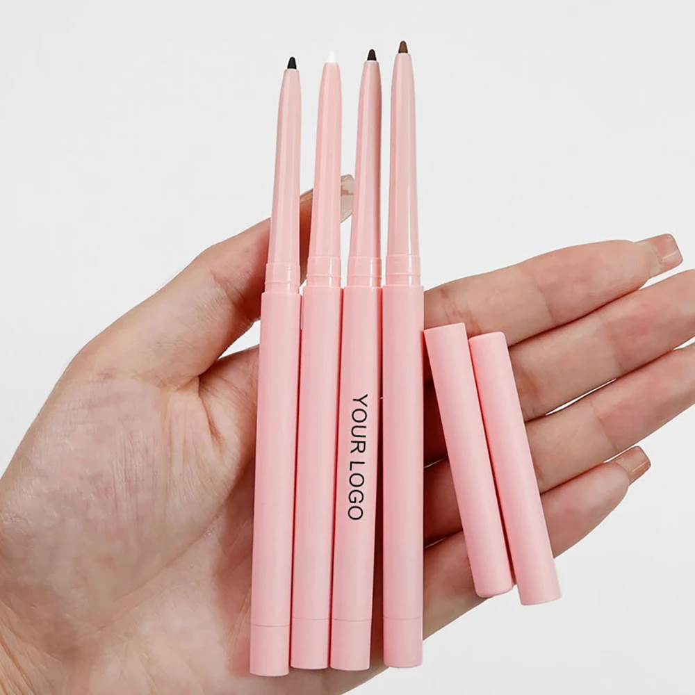 4-Color Private Label Eyeliner Pencil Custom Logo Gel Eye Liner Pencils Smudge-Proof Waterproof Sweat-Resistant Natural Makeup
