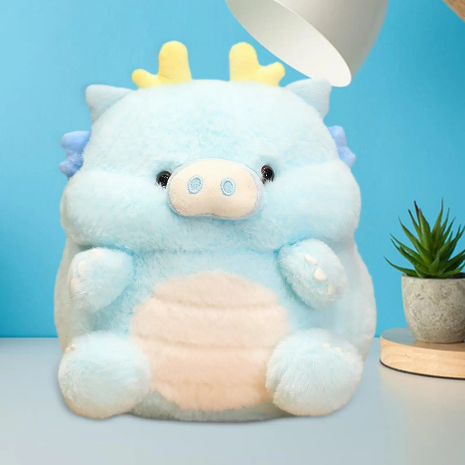 Muñeco de dragón de peluche para niños, Animal de peluche, decoración de Año Nuevo Chino, Adorable y suave, juguete para regalos de cumpleaños