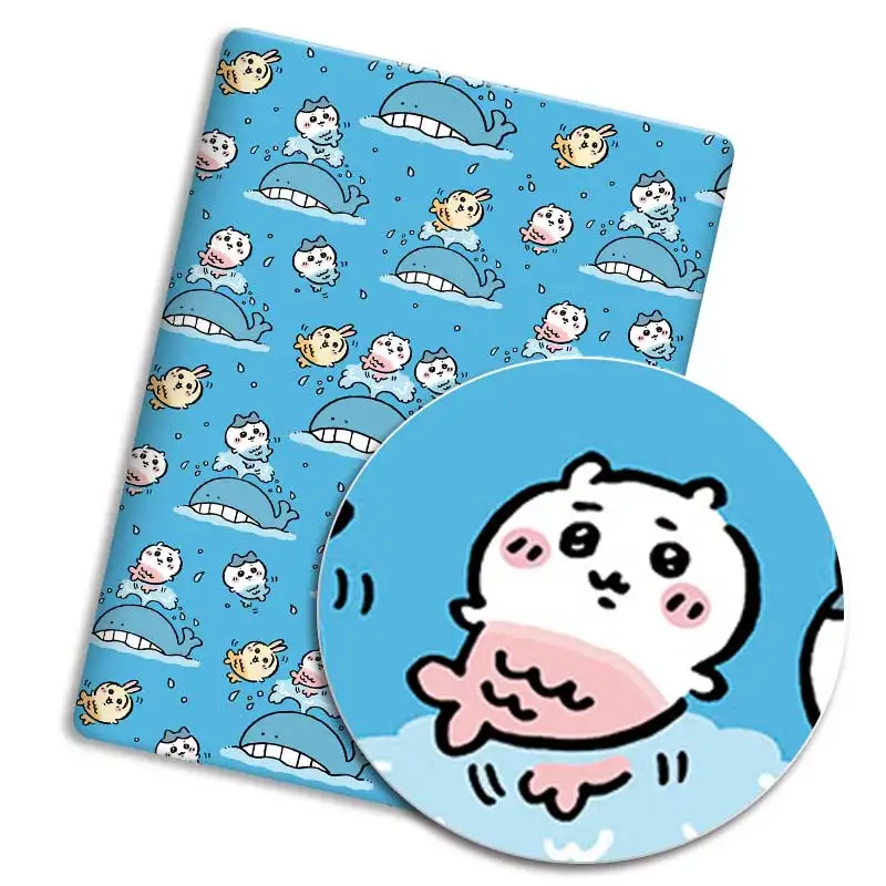 Fabric DIY 140*50cm cartoon fabric handmade baby clothes bed sheet printed fabric sewing children's fabric tablecloth