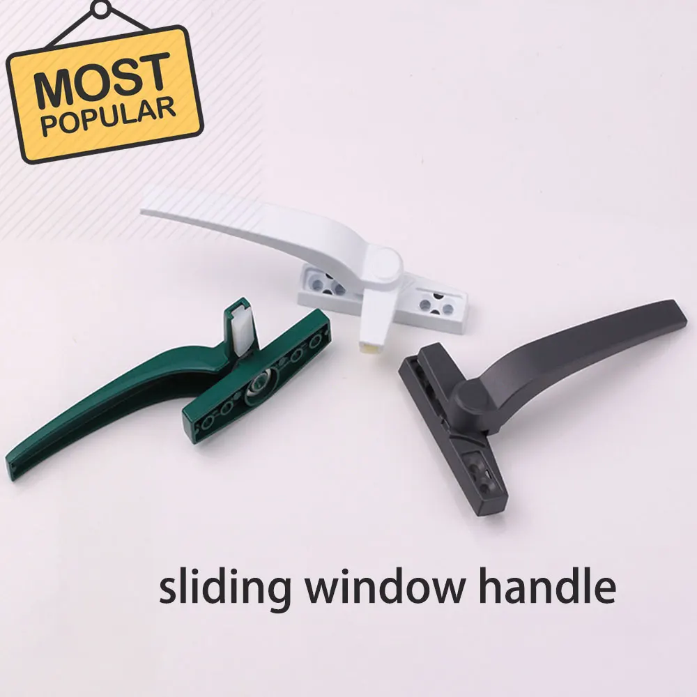 Aluminum Alloy Sliding Window Handle Right/left Window Handle Inner Open Curtain Window Door Handles Hardware For Furniture
