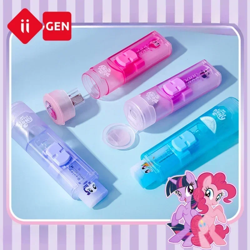 Iigen My Little Pony Pencil Sharpener Push-pull Eraser Study Stationery Set Cartoon Students Children Christmas Birthday Gift