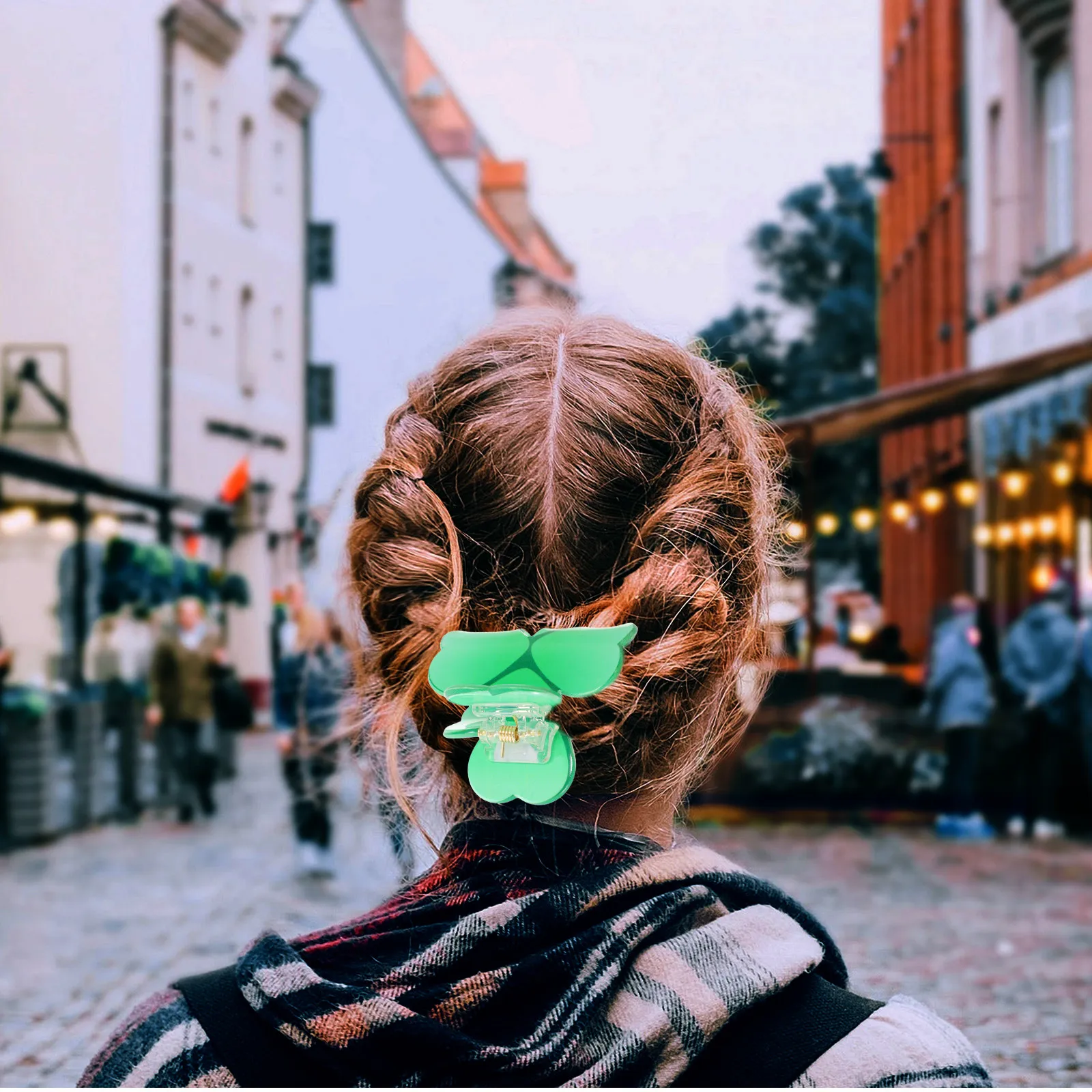 

Green Shamrock Hair Claw Clips Trendy Irish Lucky Clover Hairpins Festive St Patricks Day Hair Accessories for Women Girls