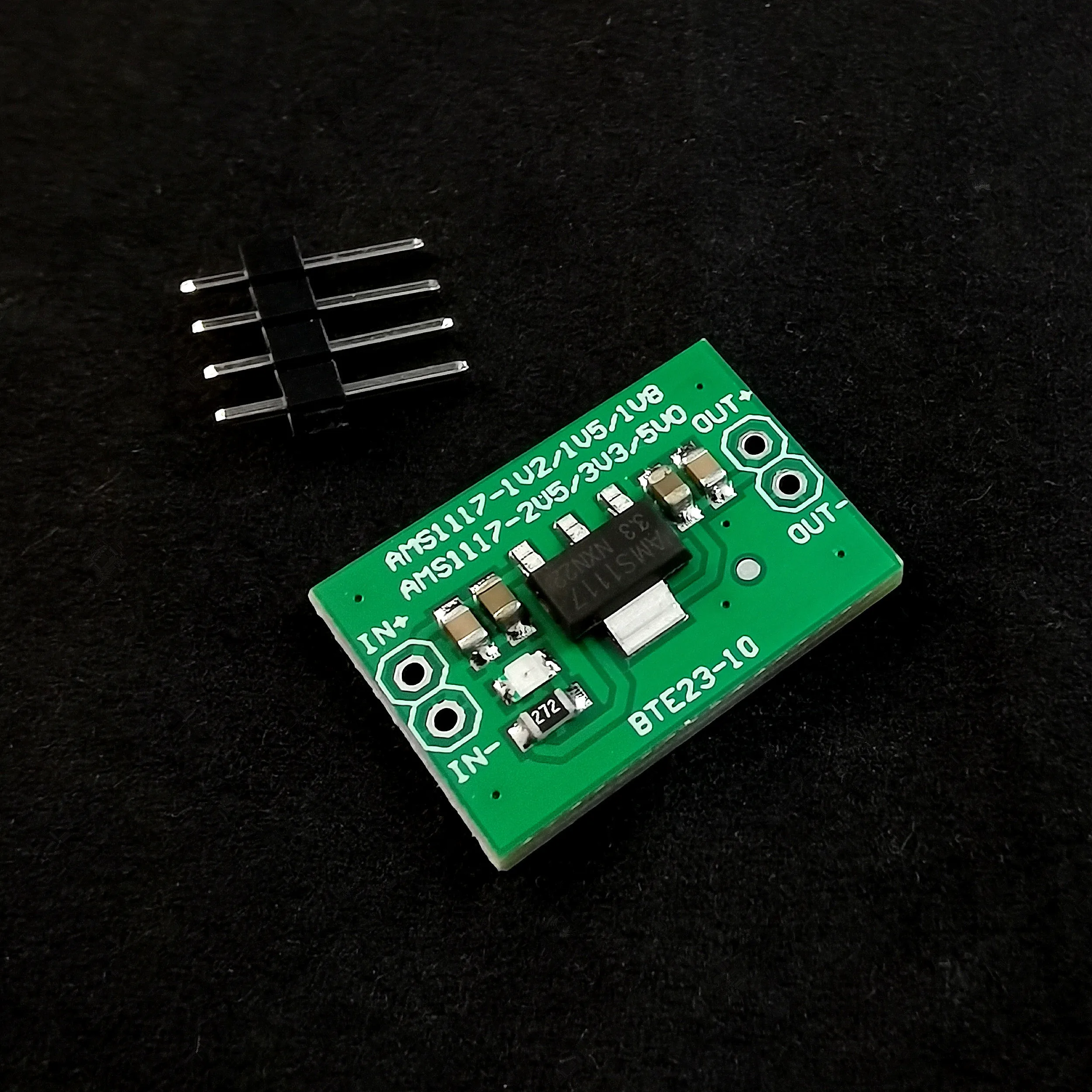 AMS1117 modul konversi tegangan linier, 1.2V 1.5V 1.8V 2.5V 3.3V DC-DC untuk percobaan DIY Arduino Breadboard