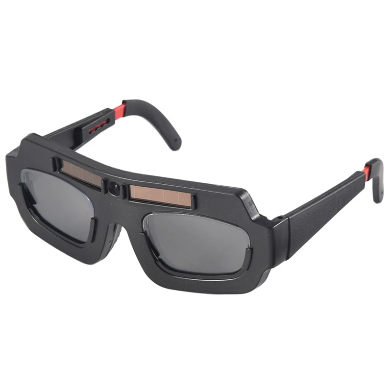 ●1pc Solar Powered Auto Darkening Welding Mask Helmet Goggles Welder Glasses Arc Anti-shock Lens For Eye Protection