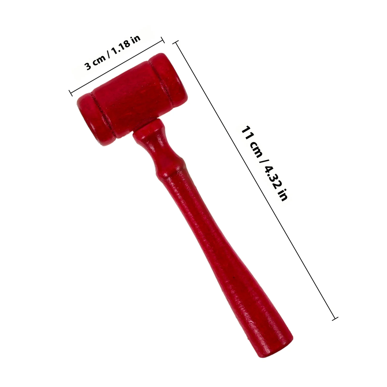 6pcs Wooden Kids Educational Auction Gavel Gift Lawyer Educational Hammer Props Courtroom Plaything Lawyer Gavel Tool