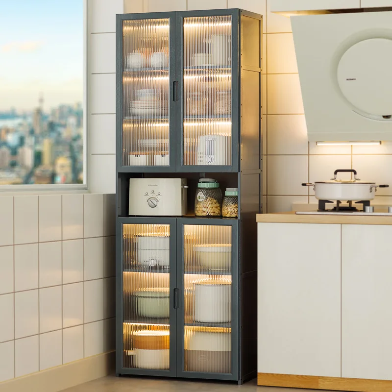 

Шкафы для хранения кухонных принадлежностей, шкафчики, многослойные полки от пола до потолка, бытовые многофункциональные шкафы, швы.