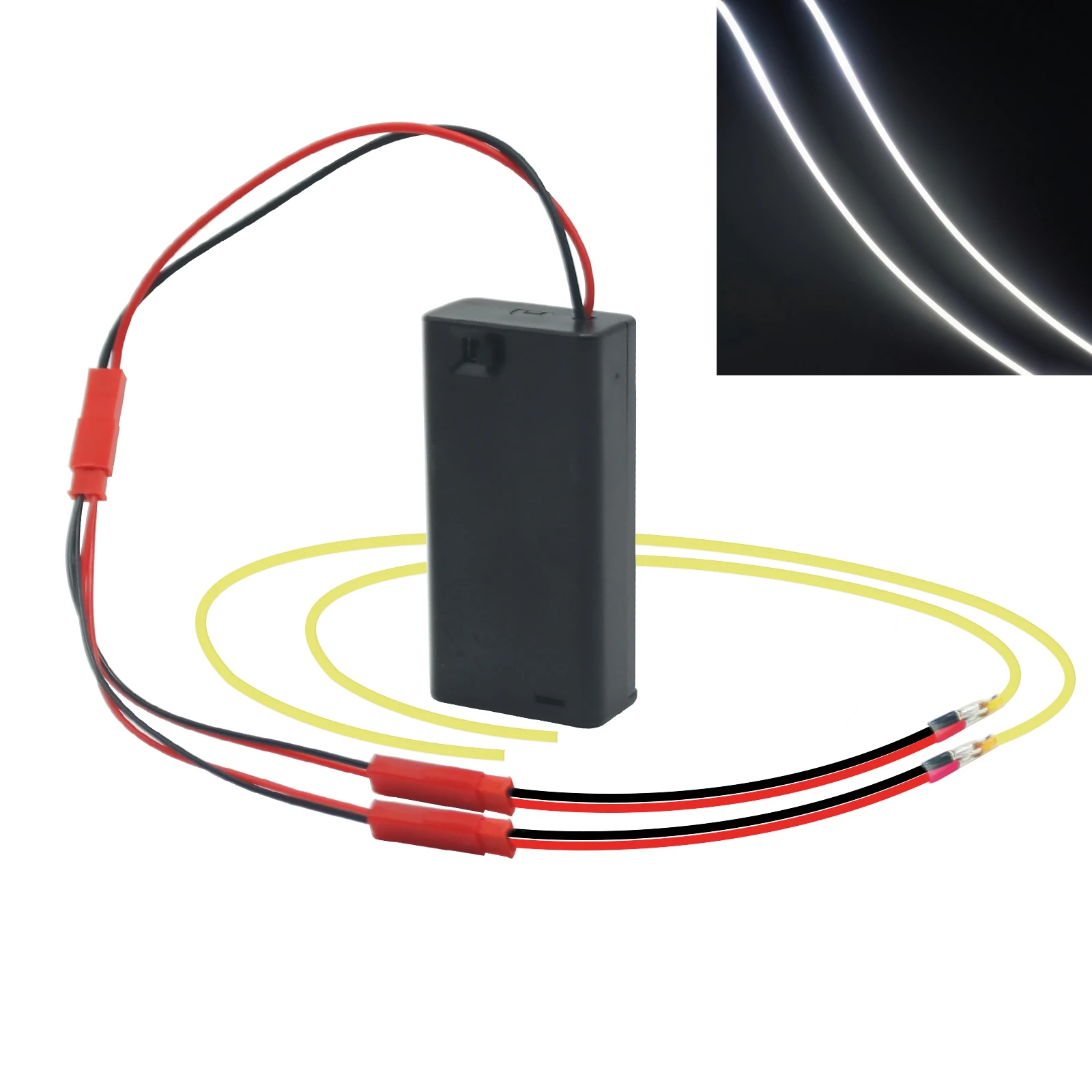 DC 3 V batteriebetriebenes LED-Filament, flexibel, 360° ° Leuchtende leuchtende biegsame DIY kreative Edison-Glühbirne, Lampenteile, Diodenbeleuchtung