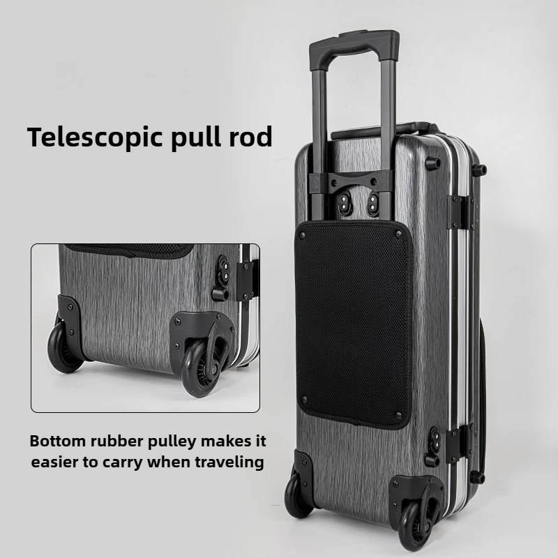Alto Saxophone Pull Rod Box Portable Alto Saxophone Storage Case Thickened Safety Protection Bag Musical Instrument Accessories