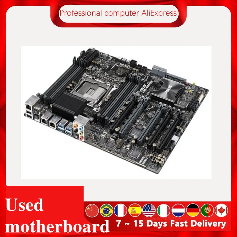 For ASUS X99-WS/IPMI Used original For Intel C612 Server Workstation Socket LGA 2011 V3 DDR4 X99 Motherboard