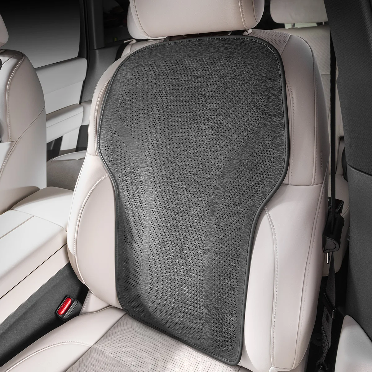 Summer New Car Backrest Cushion Breathable Leather Seat Cushion Non-Slip Comfort Backrest Support Mat Front Seat Protection Pad