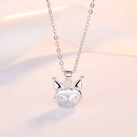 Miniso clavicle chain silver plated best friend student couple birthday gift Sanrio Yugui Dog Melody Kulomi necklace