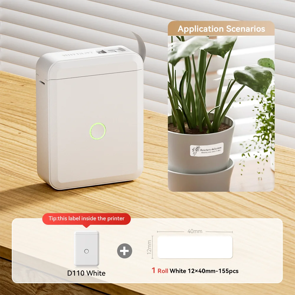 Niimbot D110 Mini Handheld Thermal Label Maker Wireless Sticker Machine Inkless Pocket with Label Sticker for Home Office image 3