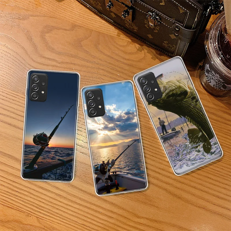 Recreational activities Carp Fishing Fish Phone Case For Samsung A01 A02S A03 A03S A04 A04S A55 A35 A25 A15 Galaxy A05S S8 J8 J