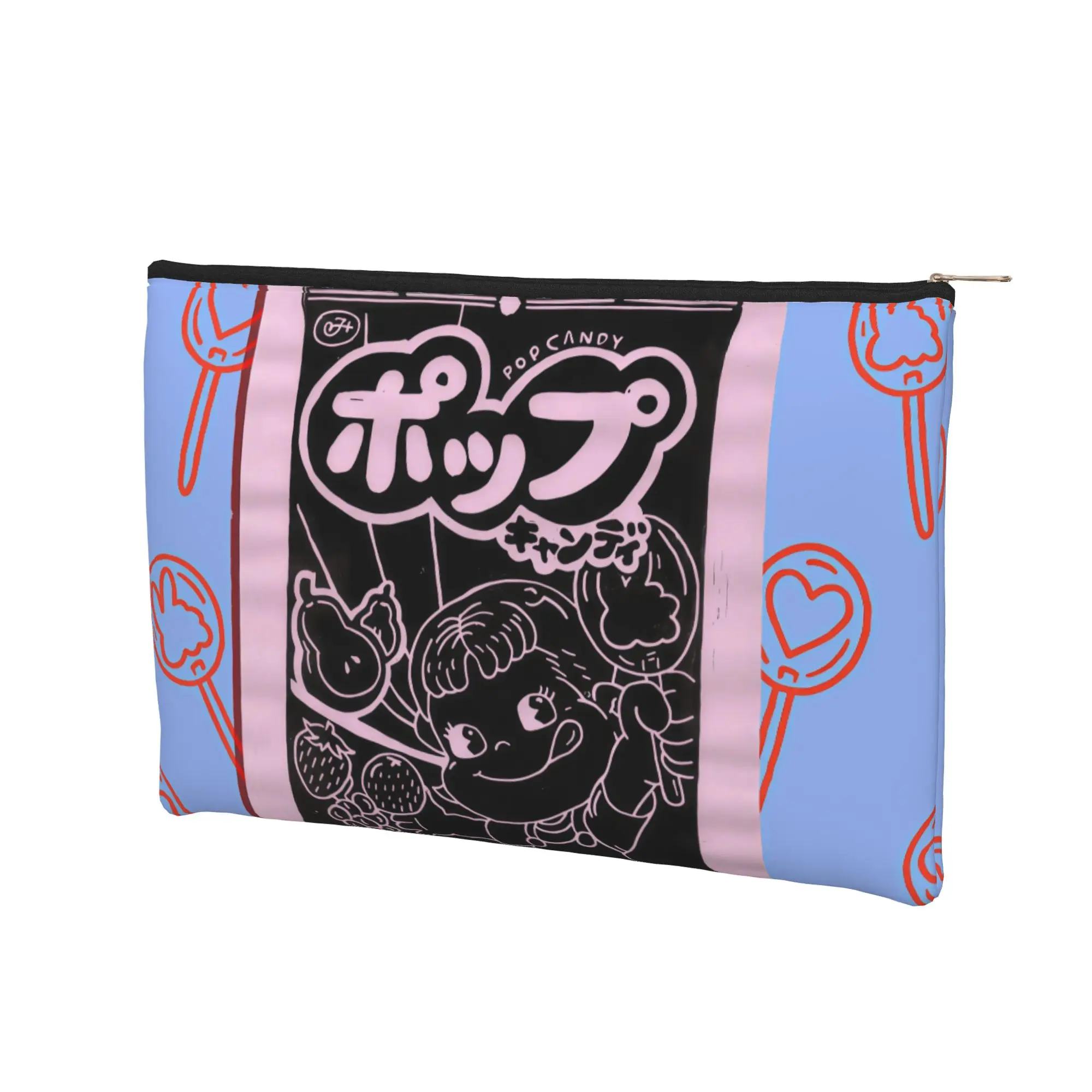 Fujiyaa Foldable Retro Lollipop Candy Makeup Bag Toiletry Bag with Zipper Cosmetic Pouch