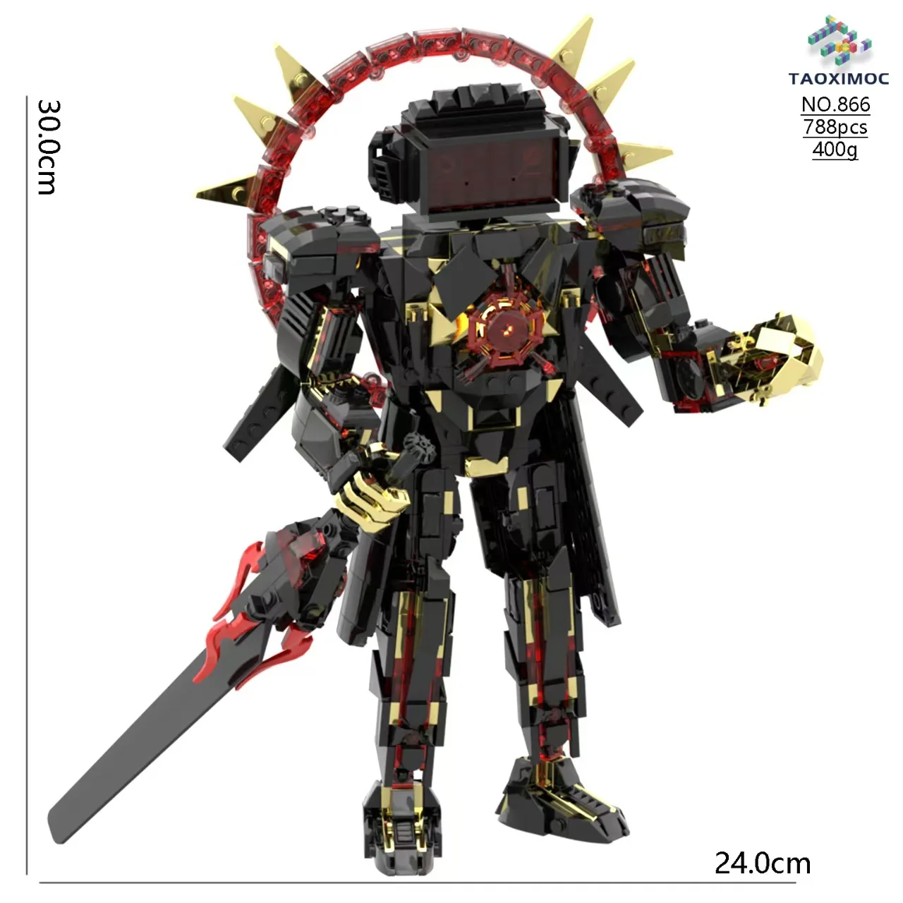 

Skibidi Туалет MOC Абстрактные строительные блоки Монитор Doomsday Watcher Titan TV King Модель, совместимая с игрушками LEGO Bricks