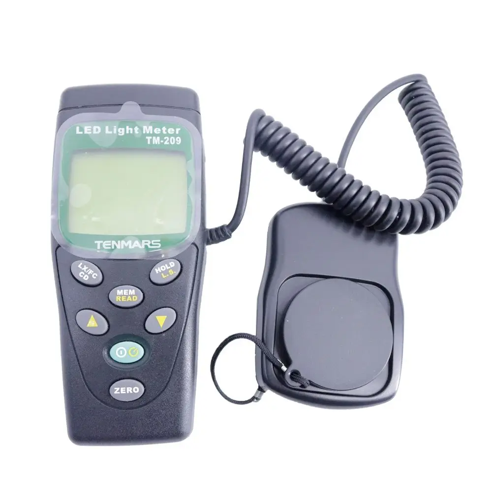 TENMARS TM-209 Luminous Intensity Tester Digital LED Light  Meter 400,000 Lux Meter