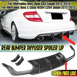 Nieuwe Auto Achterbumper Lip Diffuser Achter Splitters Guard Voor Mercedes Benz C Klasse W204 C204 Sedan C63 Coupe 2012-2015 Body Kit