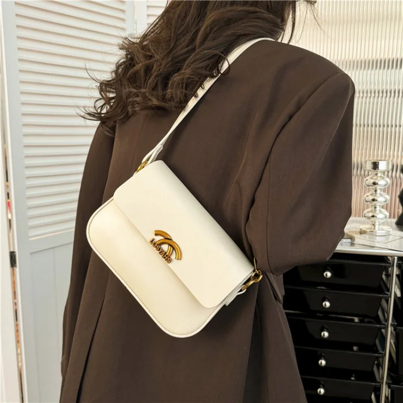 

Женская кожаная сумка через плечо премиум-класса — модная сумка через плечо со съемной цепочкой, стильная женская сумка-мессенджер