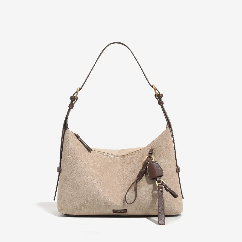 

Лидер продаж, модные сумки-бродяги из искусственной замши, простые универсальные повседневные сумки на плечо для женщин, сумки подмышками, кошельки