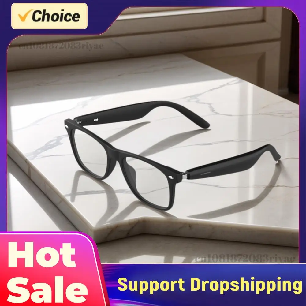 

AI Intelligent Translation Glasses Music Headphones Glasses Bluetooth-Compatible Built-in Microphone Speakers for Outdoor Travel