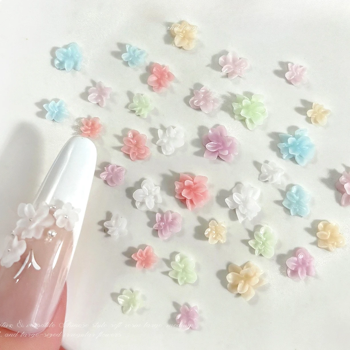 حساسة الملونة الراتنج لينة منحوتة زهرة تنورة حافة الدانتيل على شكل حرف U على شكل حرف V سحر مسمار الفن الديكور مانيكير أداة الملحقات