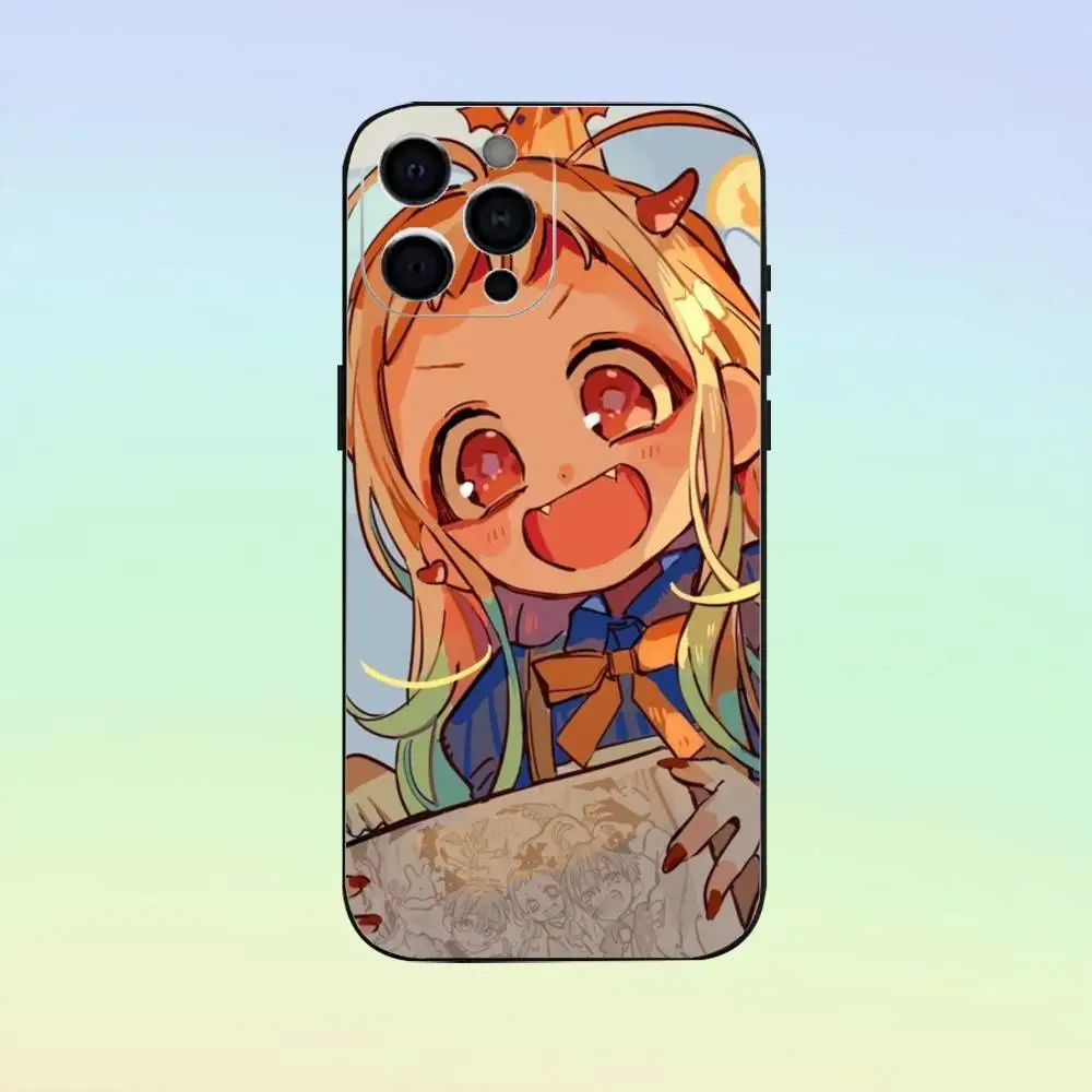 Custodia per telefono Y-yashiro Nene per iPhone 17,16,15,14,13,12,11, cover nera in morbido silicone