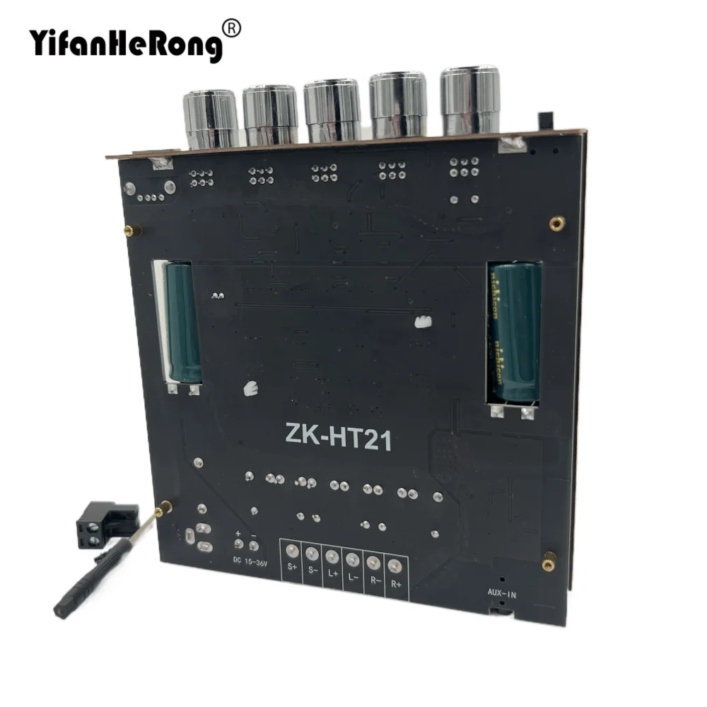 ZK-HT21 2.1 Channel TDA7498E 160Wx2+220W Bluetooth-compatible Digital Power Amplifier Module High And Low Tone Subwoofer