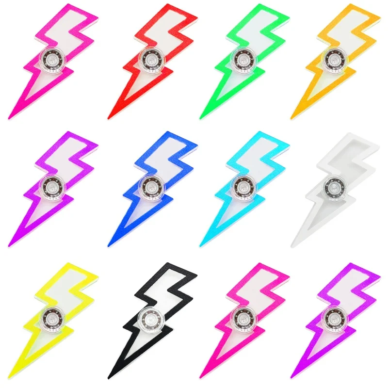 5 Stuks Creatieve Gyro Lightning Fidget Spinner Stress Fidget Speelgoed Handheld Speelgoed ADHD Hand Spinner Stress Verlichten Desktop Speelgoed