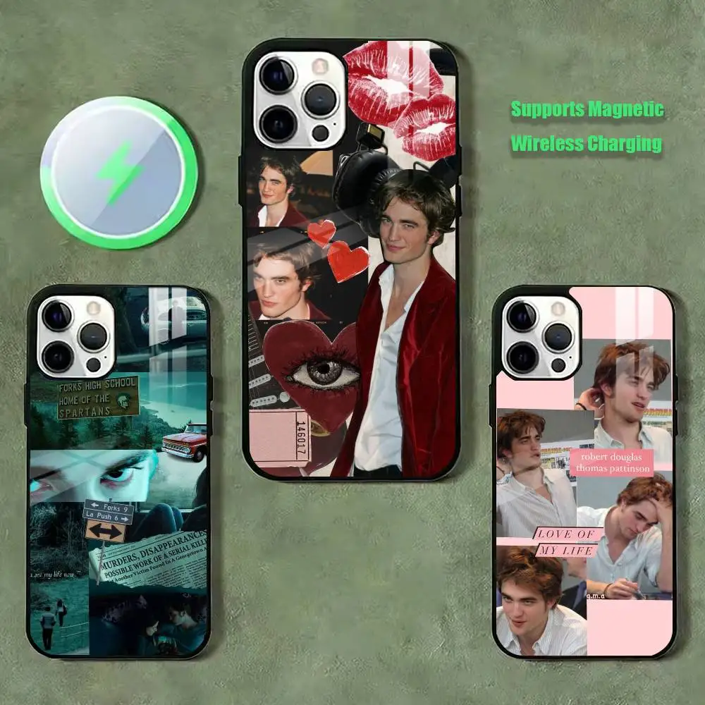 

Actor Robert Pattinson Phone Case For iPhone17,16,15,14,13,12,11 Plus,Pro Supports Magnetic Wireless Charging